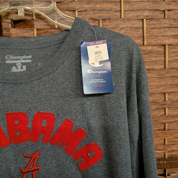 Champion Gray Alabama T-Shirt with Red Logo - Picture 4 of 4